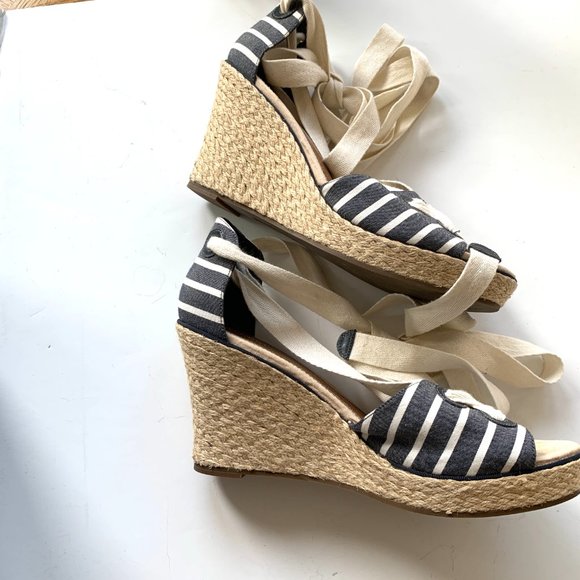 SPERRY Top-Sider Classic Ankle Tied Wedge Sandal Sz 10M - Picture 3 of 11